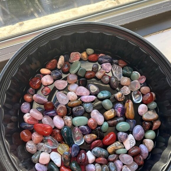 NEW 72 Pcs Handpicked Tumbled Stones and Crystals Bulk for Healing - Picture 4 of 9